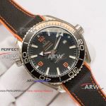 Perfect Replica Omega Seamaster Planet Ocean 40mm Watch SS Black Bezel